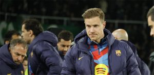 تير شتيجن يخضع لفحص طبي في جيرونا تمهيداً لإعارته من برشلونة