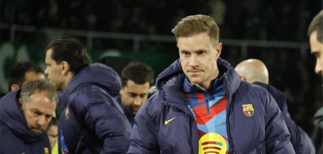 تير شتيجن يخضع لفحص طبي في جيرونا تمهيداً لإعارته من برشلونة