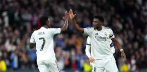 تشواميني يتغنى بأداء ريال مدريد وفينيسيوس بعد سداسية تاريخية على موناكو بدوري الأبطال