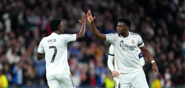 تشواميني يتغنى بأداء ريال مدريد وفينيسيوس بعد سداسية تاريخية على موناكو بدوري الأبطال